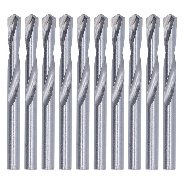 10Pcs Twist Drill Bit Straight Shank Tungsten Steel Engraving End Mill Bit Kit 8mm Diameter