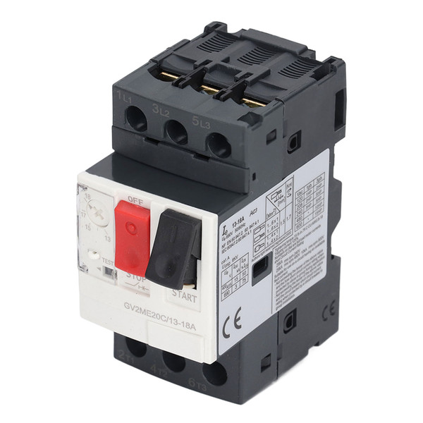 Motor Circuit Breaker 3P Overload Protection Switch Manual Motor Starter Button AC 690V GV2-ME20C 13-18A
