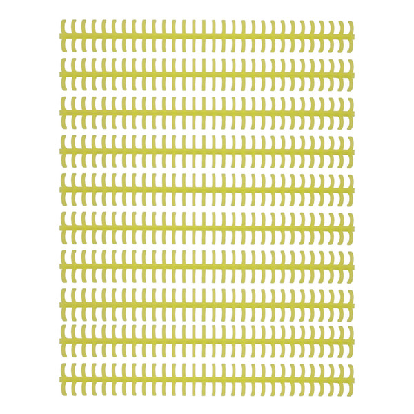 10 Pcs Loose Leaf Binding Spine 30 Hole Cuttable Wear Resistant PP Plastic 10mm Binding Comb for Student Office Yellow