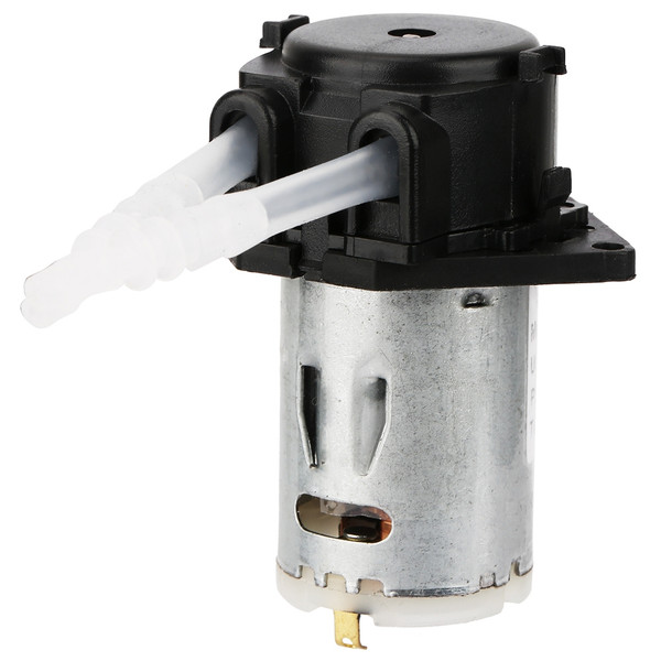 Dosing Pump DIY Peristaltic Tube Head For Aquarium Lab Chemical Analysis (black 24v 3*5)