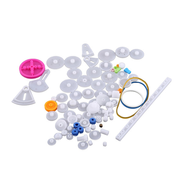 Plastic Gears Pulley Belt Worm Kits Crown Gear Set Robot Motor Toy DIY Parts(84 Kinds)