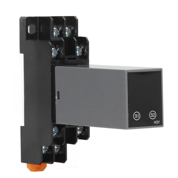 Delay Timer Relay 2 Way LCD Digital Display Electrical Multifunctional with Base AC220V