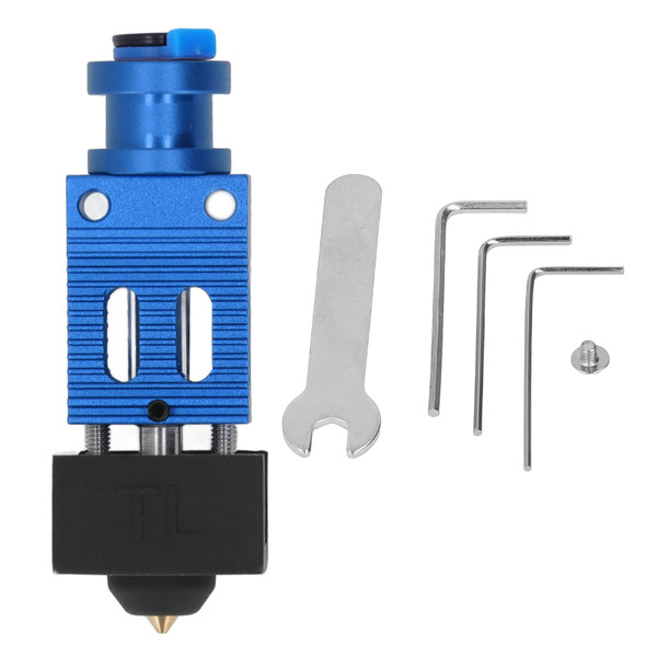 Extruder Hotend Kit Aluminum Alloy Brass Extruder Hotend for Ender 3 S PRO 3D Printer Blue