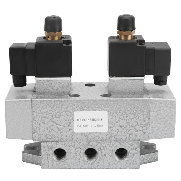 Pneumatic Solenoid Valve 3 Position 5 Way Electric Controller G1/4in K35D2H-8 8HzDC24V