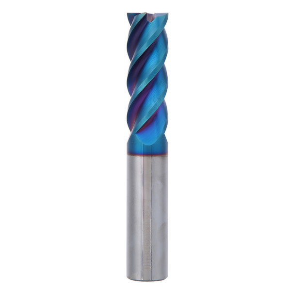 NanO Coated HRC65° Milling Cutter Tungsten Steel 4 Flutes Flat Head CNC End Mill 16x45x16Dx100L