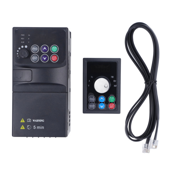 0.75KW 320‑460V Input 0‑380V Output 3 Phase Vector Frequency Converter Speed Regulation Vector Inverter with 1.5m Cable