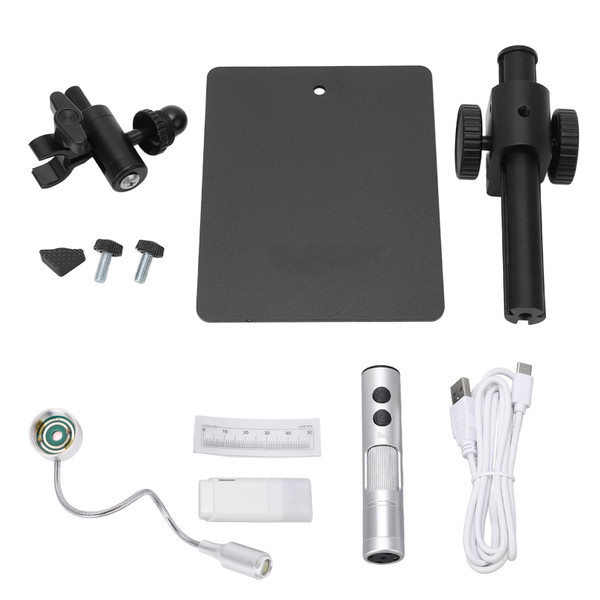 Digital Microscope Magnifier 12MP 750X Magnification 360 Degree Adjustment USB Electron Microscope with Universal Light