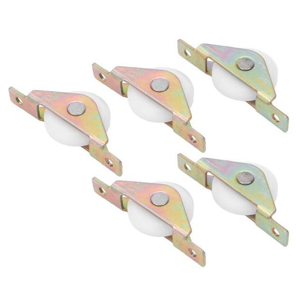 5Pcs Pulley Single Wheel Standard Smoothly Sliding Low Noise Window Pulley for Sliding Door Cabinet 30mm