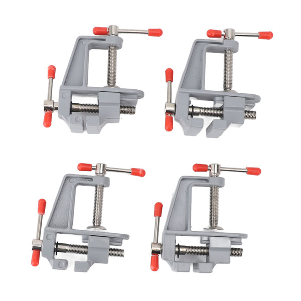 4PCS Portable Mini Table Clamp Aluminum Alloy Mini Bench Vice Clamp for Handcraft DIY