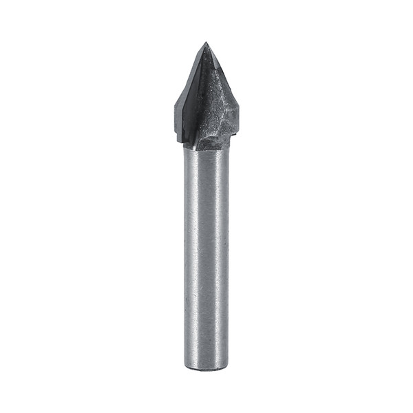 CNC 60°Router Engraving Wood Working 3D V Groove Bit 6x10mm 1/4" Cutter Tool WD