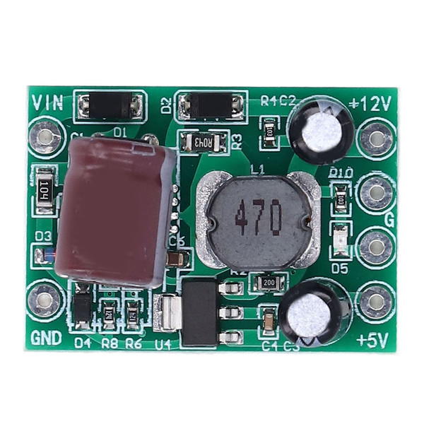 Buck Module 2 Way Voltage Regulation Power Supply Converter Board DC24‑100V to DC5V DC12V