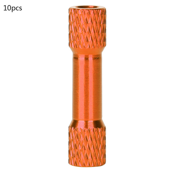 10 Pcs Standoff  M3x25mm Anodized Aluminum Alloy Female Thread Column Balanced Spacer for QuadcopterOrange