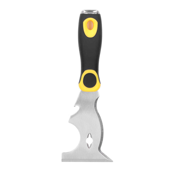 Multifunctional Putty Knife Thickened Blade Stainless Steel Paint Remover Scraper Tool with Slip Proof Handle 7.5cm/3in