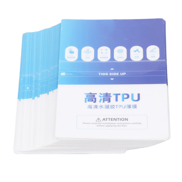 50Pcs TPU Film All Inclusive Seamless Fit Transparent HD Mobilephone Film for Watch Camera