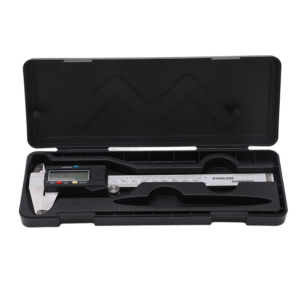 Digital Display Caliper Stainless Steel LCD Electronic Measuring Ruler with Battery 0‑150mm