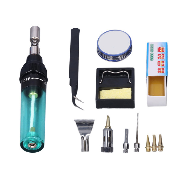 Gas Soldering Iron Kit Cordless Portable Butane Blow Torch Pen Gun Easy Refill Welding Tool