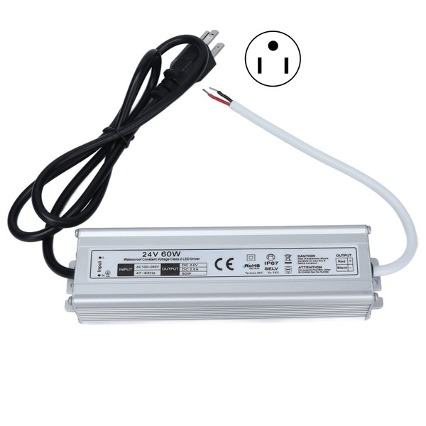 60W Waterproof Switching Power Supply IP67 LED Waterproof Power Supply