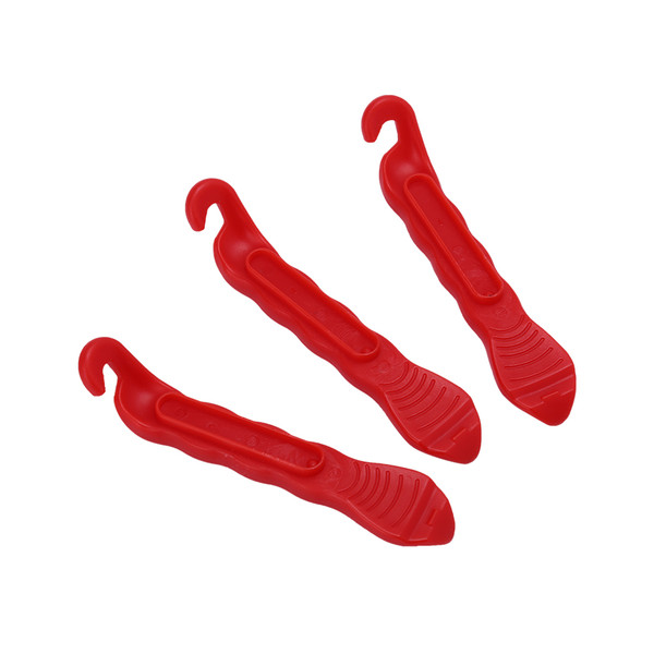 3pcs Portable Bicycle Tire Lever Hardened Plastic Levers Bike Tire Repair Tool (Red)