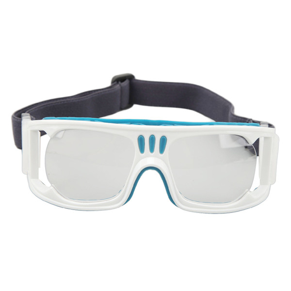 Sports Goggle Impact Resistant Fog Proof Safety Basketball Glasses with Adjustable Band for Running Cycling Blue
