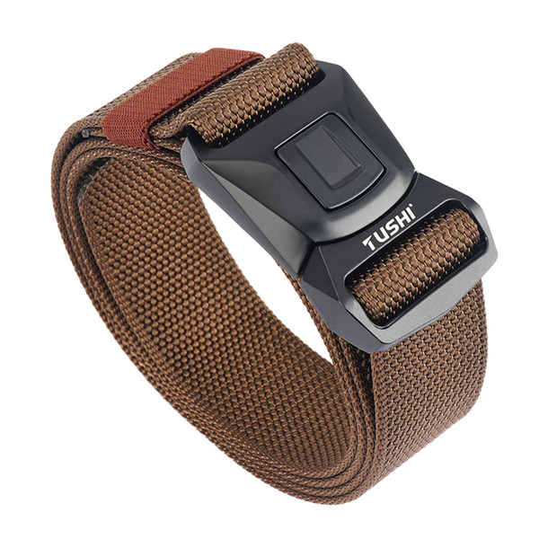 Men Belt Adjustable Length Multifunctional Wearproof Breathable Outdoor Sports Belt