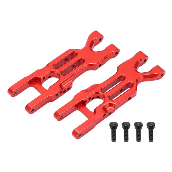 2pcs RC Aluminum Rear Lower Suspension Arms for Losi MiniT 2.0 2WD 1/18 RC Stadium Truck(Red )