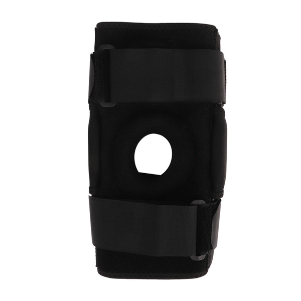 Sports Knee Brace with Silicone Pad Detachable Folding Anti Fall Knee Pad for Cycling Basketball Black and Red M