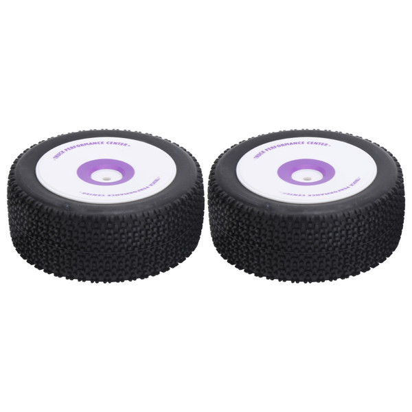 2Pcs RC Rear Tire Rubber Replacement Fit for WLtoys 1/12 Remote Control Car Model