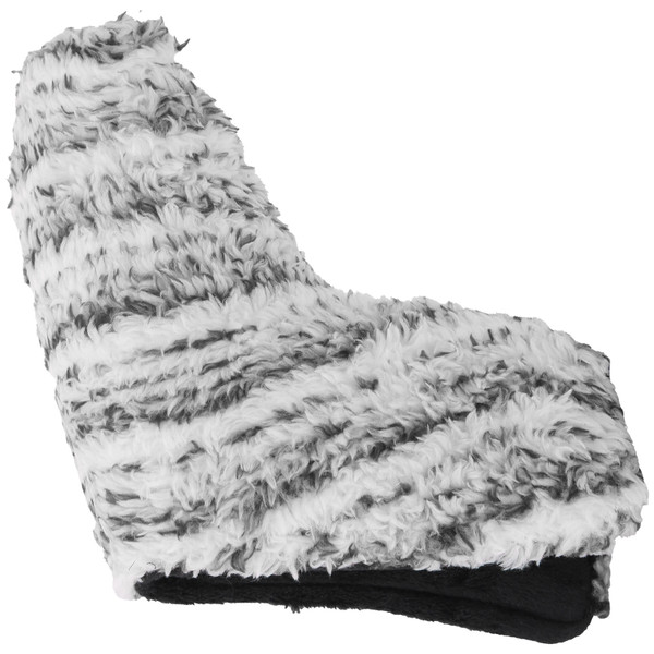 L shaped Golf Putter Head Cover Soft Plush Durable Club Headcover Protector Accessory(White Gray )