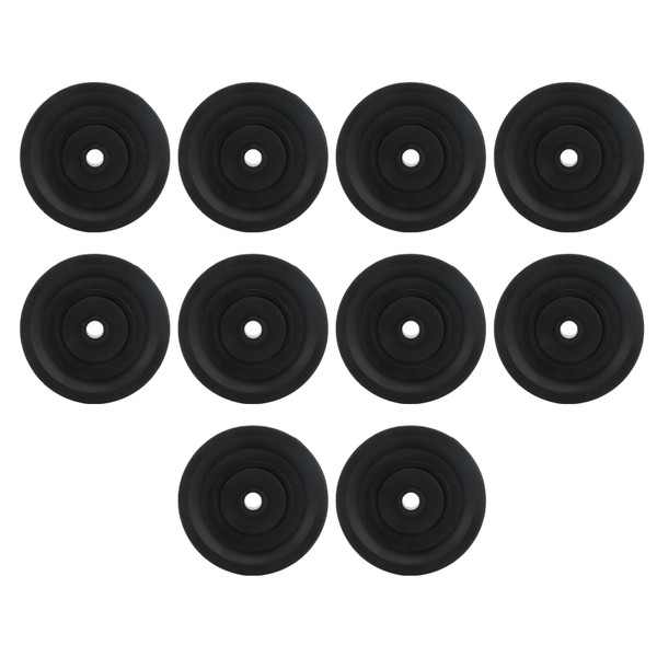 90mm Universal Bearing Pulley Noiseless Stable DIY Nylon Cable Pulley Wheel for Gym Equipment Garage Door Crane 10pcs