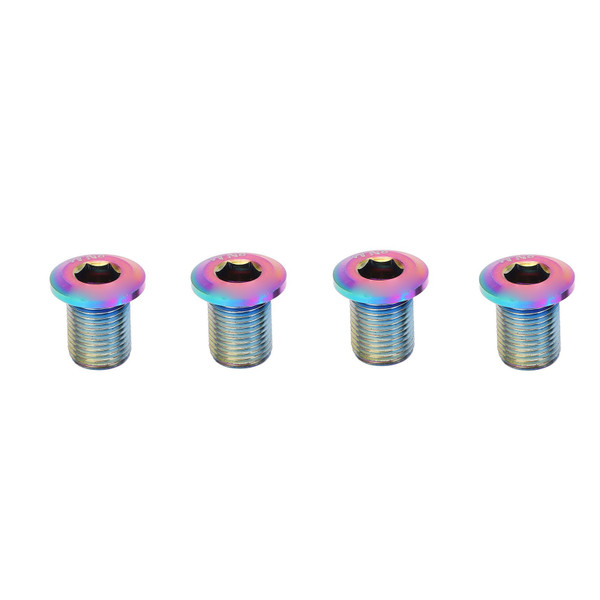 4Pcs Bike Wheel Screw Titanium Alloy Accurate Thread Easy Installation Replacement Bike Screws for Bikes Colorful