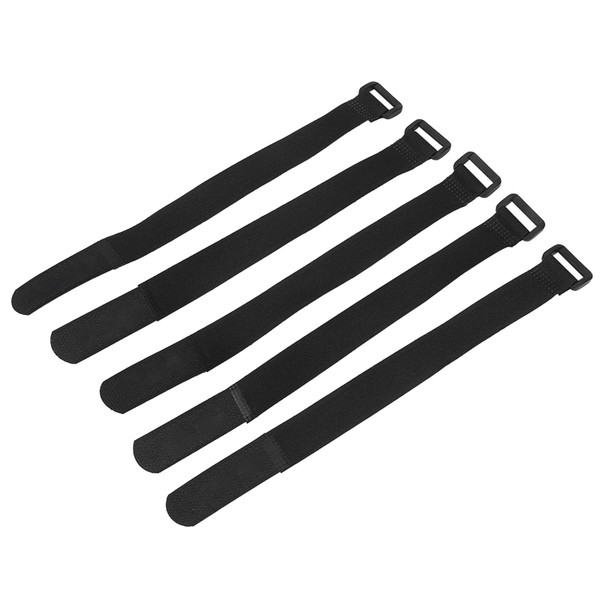5Pcs/Set DUUTI Sports Cycling Riding Adjustable Nylon Bicycle Handlebar Tie Straps (Black)
