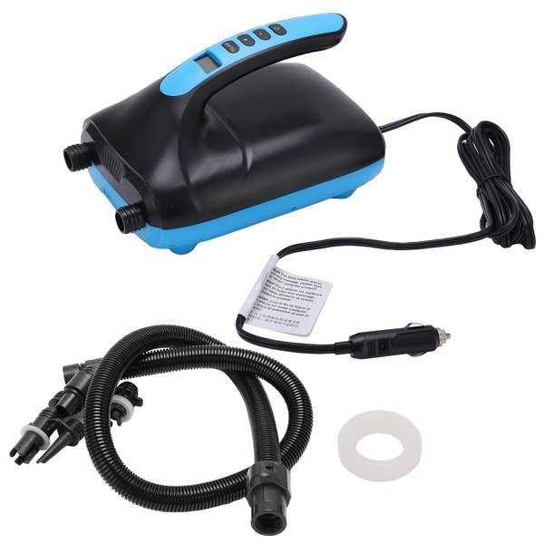 Air Pump Blue Electric Portable Inflatable Pump with Hose Gas Nozzles For Inflatable Paddle Board Rubber Boat Air Bed
