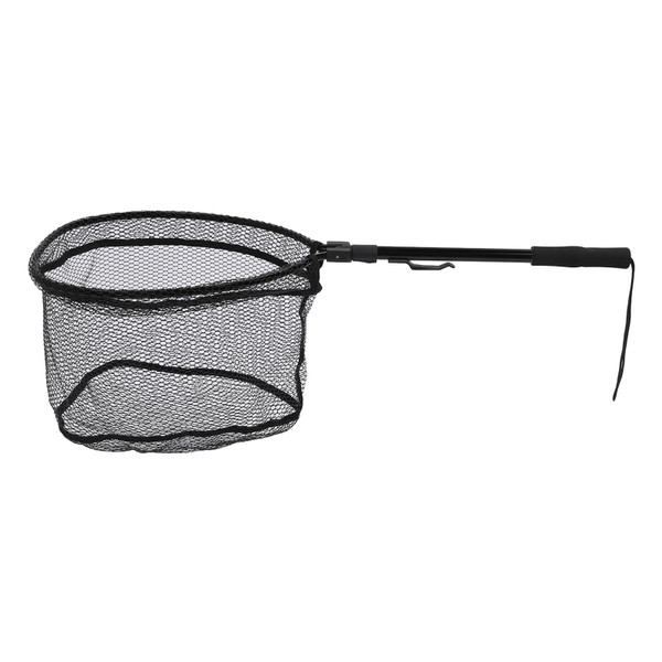 Floating Fishing Net Fish Landing Net Fish Friendly Mesh for Safe Catch Release Compact Foldable for Easy Transportation Storage Black