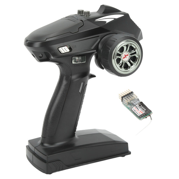 RC Transmitter Black 2.4G 6CH Sensitive Remote Controller With Receiver for RC Car Boat