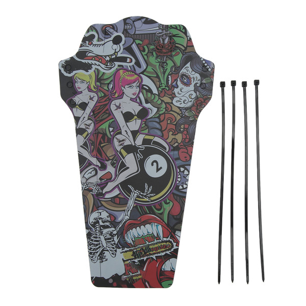 MEROCA Bicycle Mudguard PP5 Colorful Front Rear Wheel Mountain Bike Fenders with 4 Fixing Straps Beauty Pattern