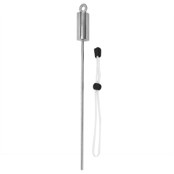 KEEPdiving Stainless Steel 30cm Diving Lobster Stick Pointer Underwater Shaker Noise Maker with Scale Hand Strap