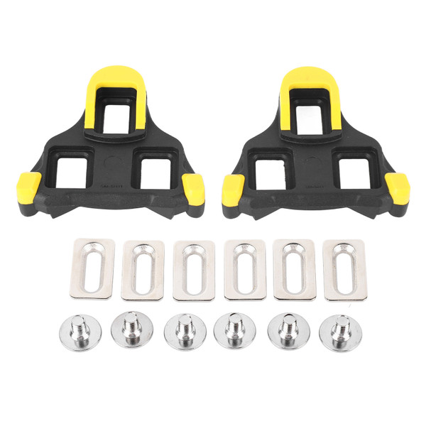 Cleat Set Road Bike Cleats SPD Locking Cycling Pedals Cleat 6 Degree Float Bicycle Cleats 3 Hole Cleat Design