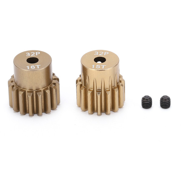 Motor Gear 3.175mm AntiRust Durable 32P Pinion Accessories for 1/10 RC Model Car(15-16T )