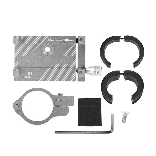 GUB Road Bike Aluminum Alloy Handlebar Universal Mini Phone Holder Mount Support (Titanium)