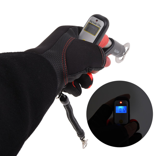 Mini Fish Lip Grabber Gripper Fishing Lip Grip Tool Fish Holder with 55LB Digital Scale