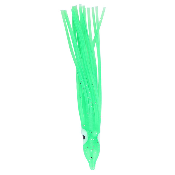 10pcs Bag Mini size Squid Octopus Shape Fishing Bait Lure Fishing Tackle Tools Luminous Green