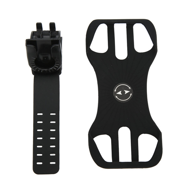 Motorcycle Phone Mount 360 Degree Rotation High Elastic Silicone Anti Slip Straps Bicycle Mobile Phone Bracket for Cycling