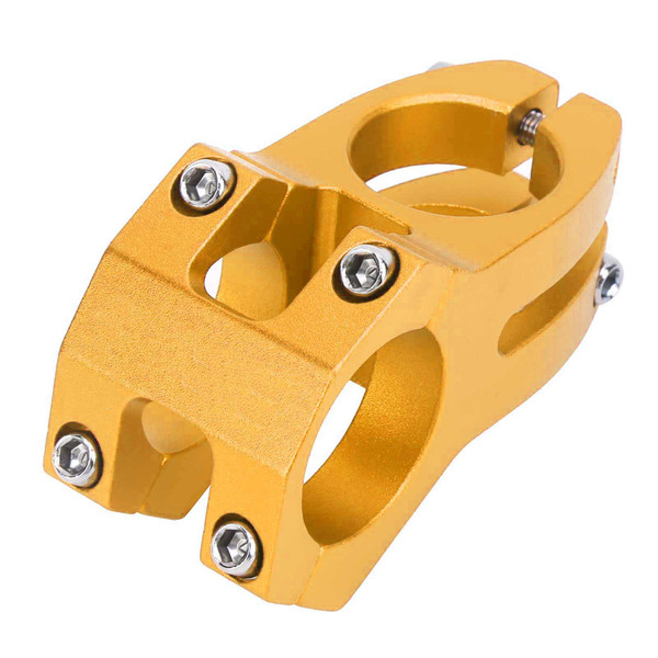 LUNJE 31.8X45MM Mountain Biking Handles Stem Aluminum Alloy Hollow Short Handle RiserGolden