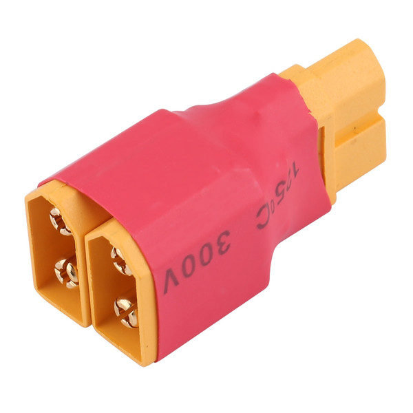 1pc XT60 Adapter Converter 2 Male to 1 Female Connector Lipo Battery Cable (Parallel Connector)