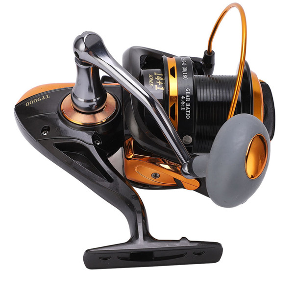 14+1BB High Speed Metallic Casting Spinning Sea Fishing Reel Wheel Tackle Accessories (9000)