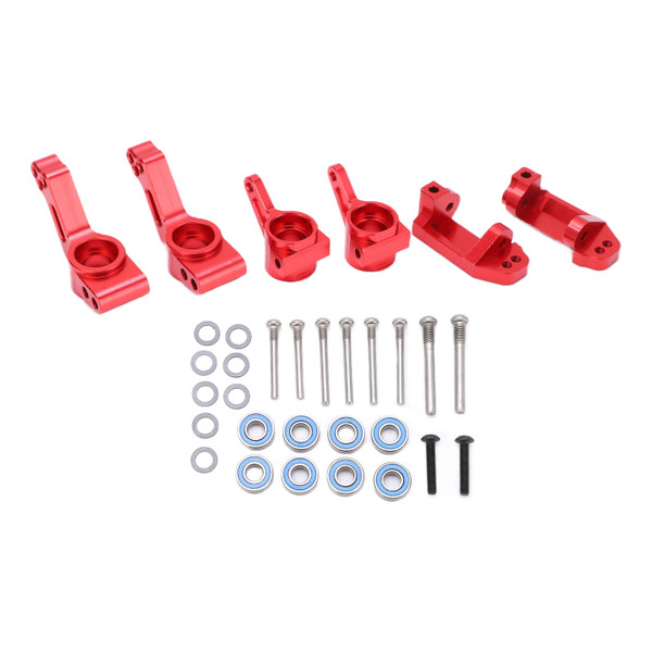 Front C Seat Steering Blocks Cup Blocks Rear Axle Carrier for Traxxas Slash 2WD 1/10 RC CarRed