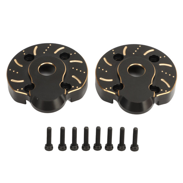 2Pcs Outer Portal Drive Housing RC Brass Heavy Weight Cover Plate for Axial Capra SCX10 III AR45P 1/10 Front Rear Axle