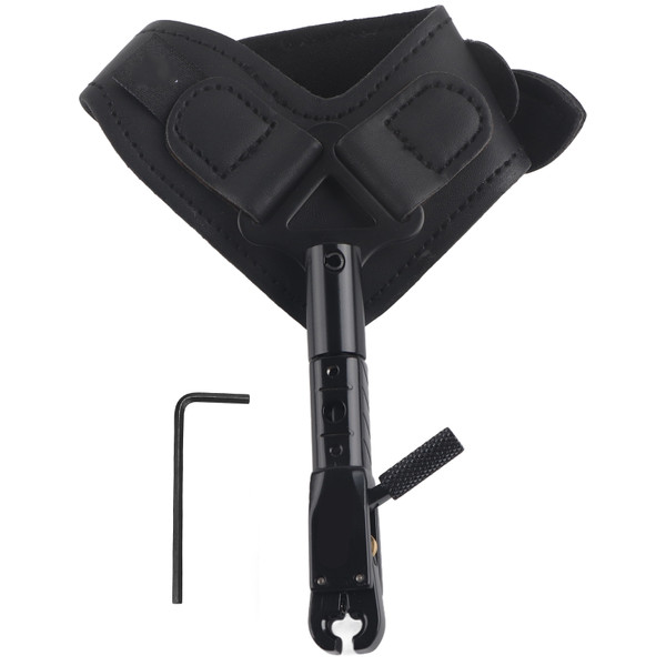 Wrist Strap Bow Release Aid Adujustable PU Outdoor Hunting Arrow Archery Accessory
