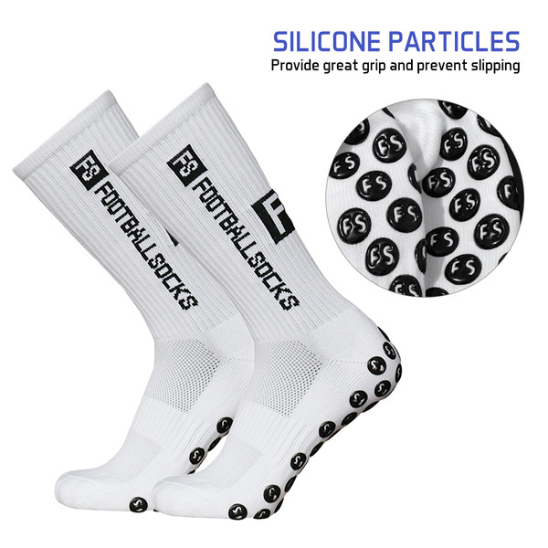 6 Pairs Soccer Socks Non Slip High Elasticity Soft Sports Grip Socks for Running Professional Competition Training