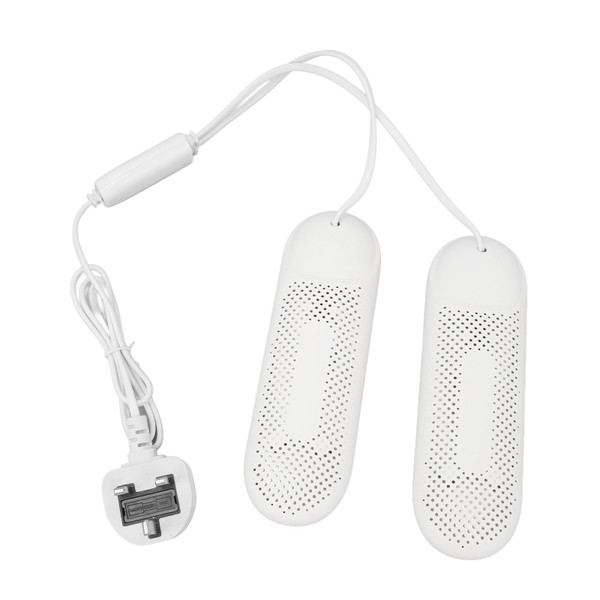 Shoe Dryer Boot Dryer Thermal 3 Level Timer Eliminate Bad Odor Sweat Round Edge Mesh Hole Shoe Warmer for Work Boots UK Plug 220‑240V